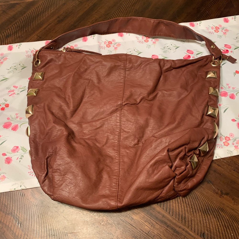 Brown hobo bag